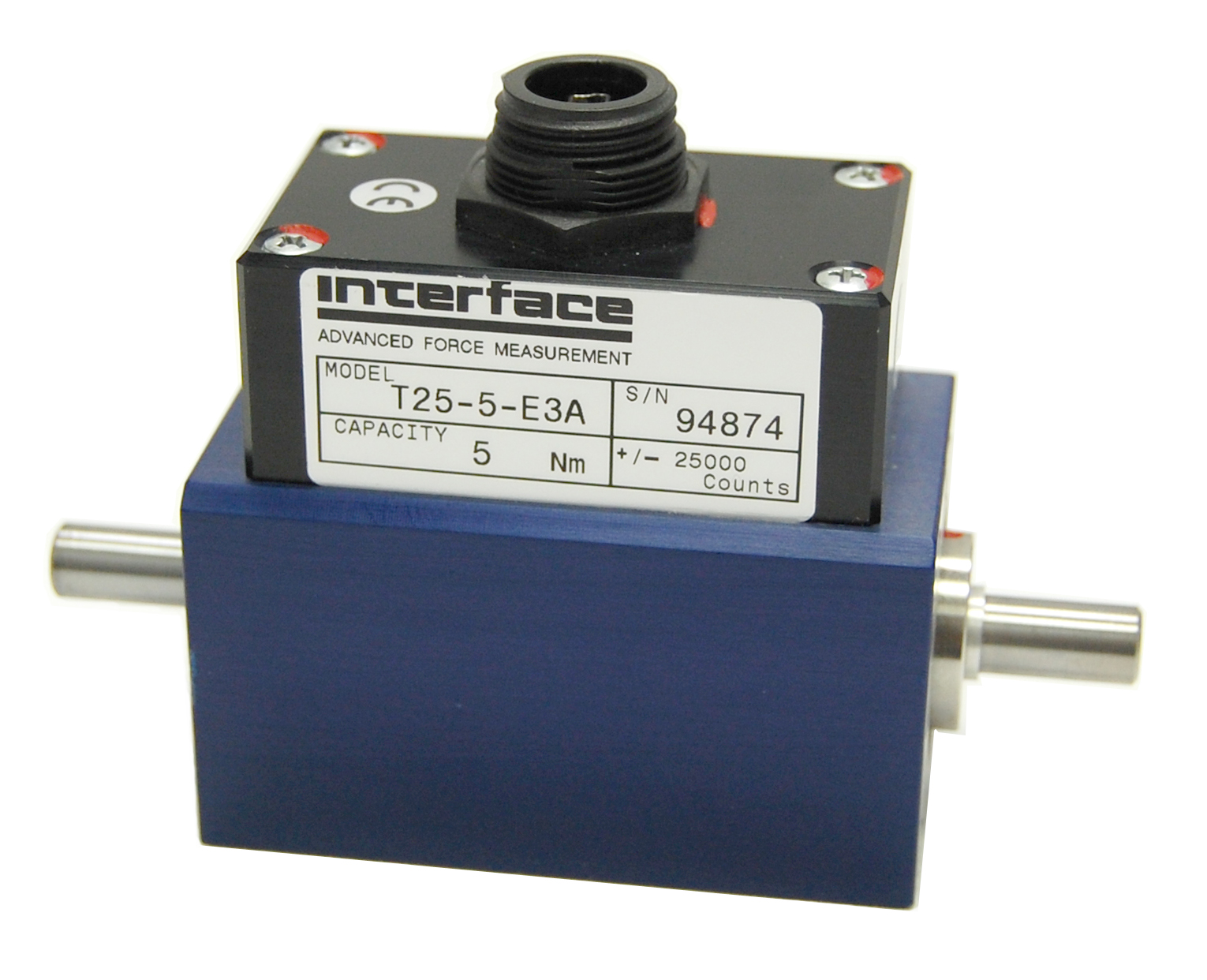 Transdutor de Torque Rotativo Sem Contato de Alta Rotação Série T25 - 0,1 a 5 kNm